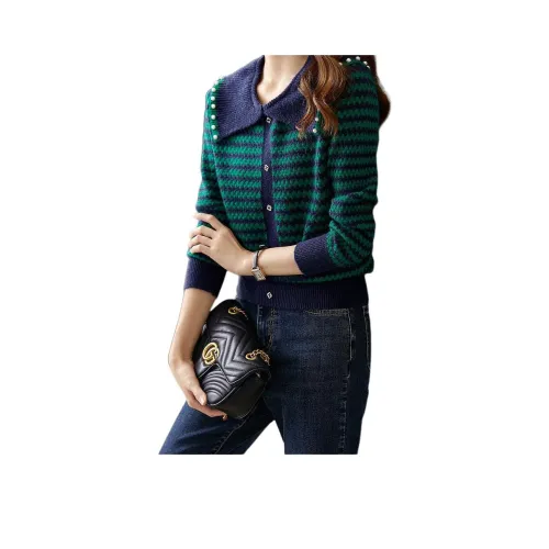 LANGQING Зеленый Подарочный набор Wave Прозрачный Бренд Наклеенный Женский Трикотаж