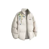 Белый хлопковый пуховик