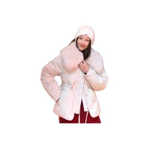 NANING9 Новый Экрю Женские Пуховики