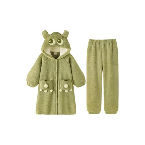 GOYN Зеленый Monster Sleep Robe Комплекты одежды Unisex Банные халаты