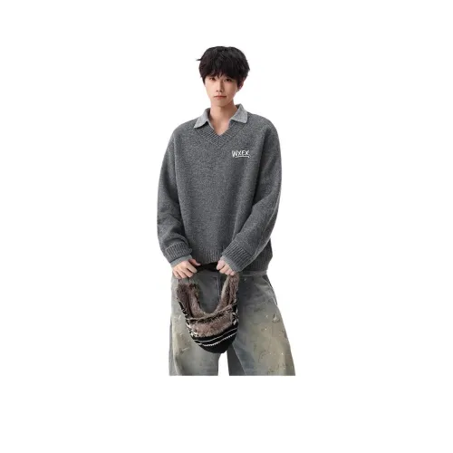 WXEX Элегантный серый [Old Money Теплоизоляционный] Унисекс Трикотаж