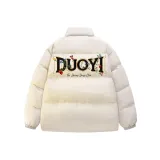 Белый хлопковый пуховик