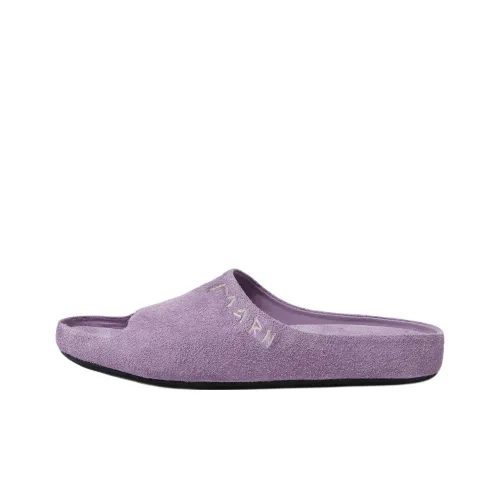 Marni Шлепанцы Мужские Светло-фиолетовые