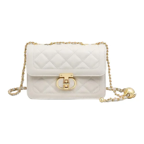 MILLIE'S Сумка через плечо из коровьей кожи с синтетической кожей женская цвета молочный белый