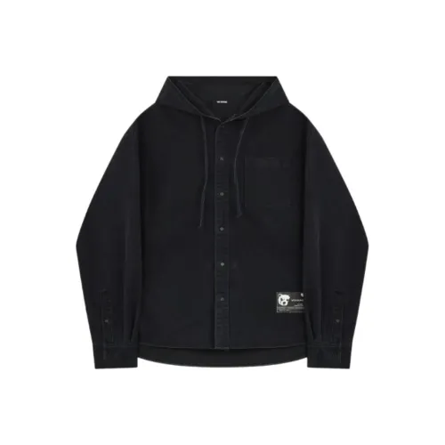 WE11DONE Тедди Черный Мужская Куртка