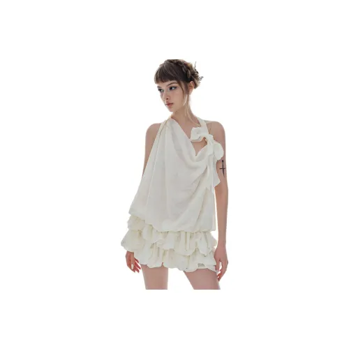 RDRE Белый Женские Повседневные Короткие Юбки