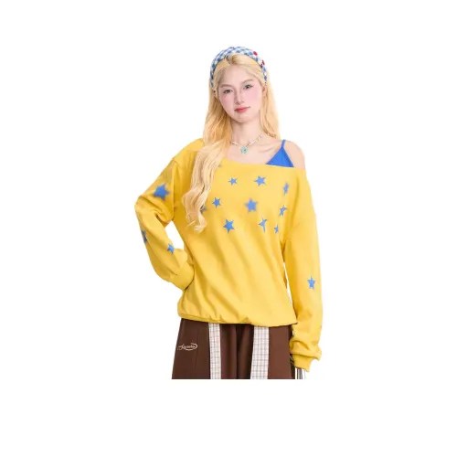 PISYPOX Желтый Унисекс Свитшоты