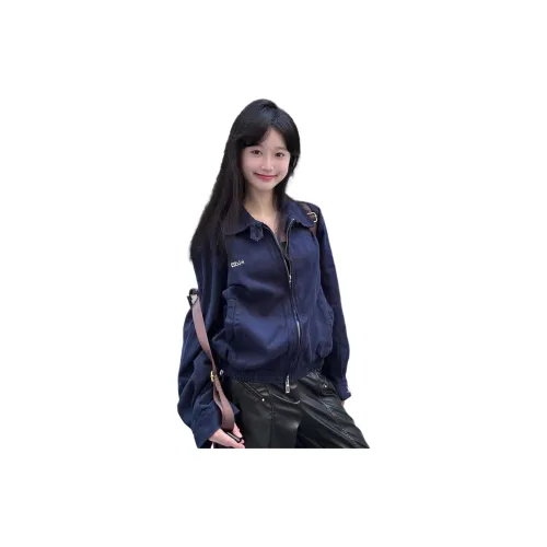 MDEHT Темно-синие женские куртки