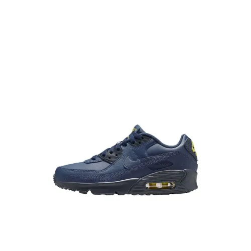 Nike Air Max 90 Low Топ Детские кроссовки для тренировок Цвет обсидиана Молния Цвет Цвет обсидиана Унисекс