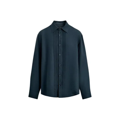 ZARA Blue Men's Shirts ZARA Синие Мужские Рубашки