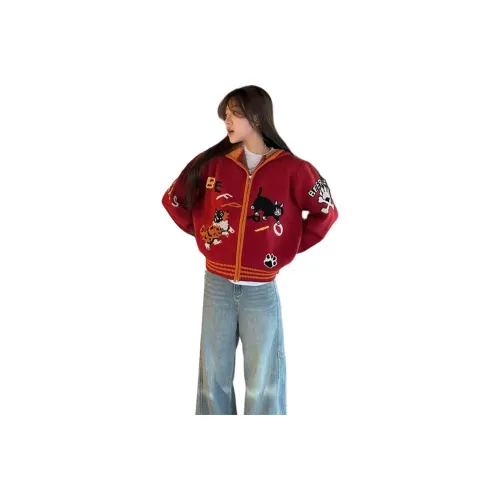 MDEHT Красный Женский Трикотаж