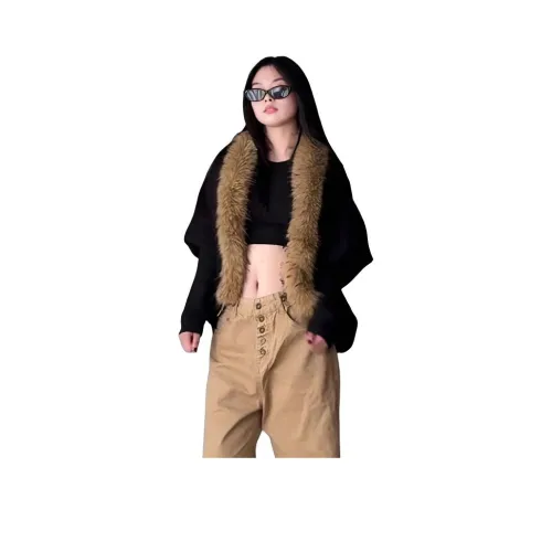 CHARM GLOW Мамба Черный Женские Меховые изделия