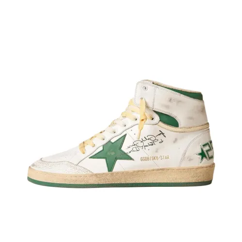 Golden Goose Azure Star High Top Скейтборд Кроссовки Мужские Белые