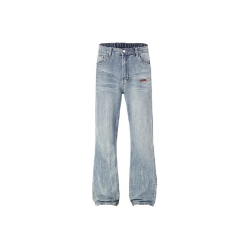 POSIYING Небесно-голубые унисекс джинсы