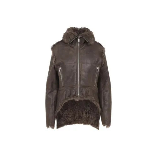 Rick Owens Коричневые Женские Куртки