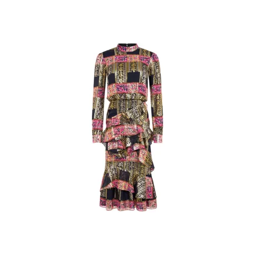 SALONI Budapest Кабели Женские Длинные Платья с Длинными Рукавами