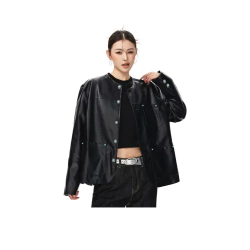 MGDOHOME Унисекс Кожаные куртки