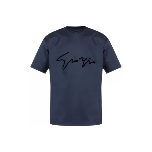 GIORGIO ARMANI Blue Мужская T-рубашка