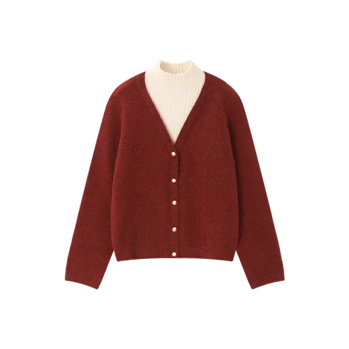 CPYT Red Women's Sweaters CPYT Красный Женские Свитера