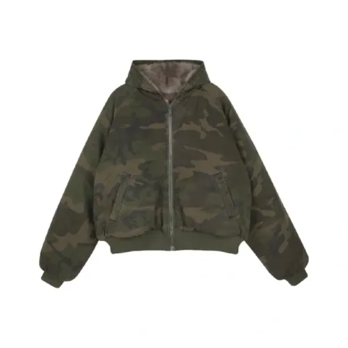 GDRG Зеленый Унисекс Пуховики