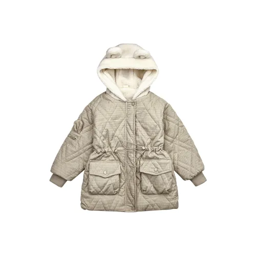 LONGZHIWU Хаки Школьный возраст Утеплённые куртки