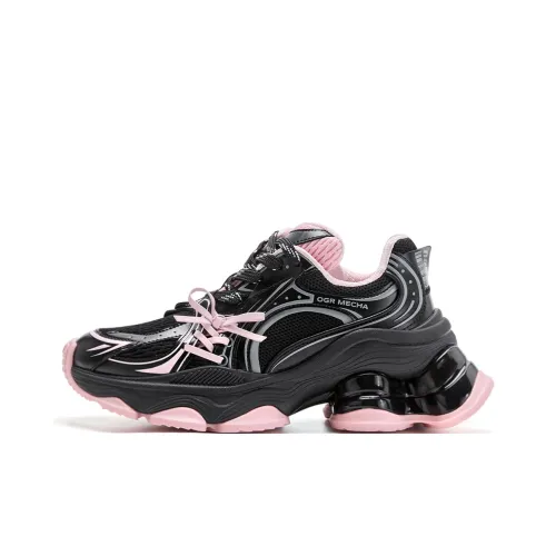 OGR Low Top Черные Розовые Женские массивные кроссовки