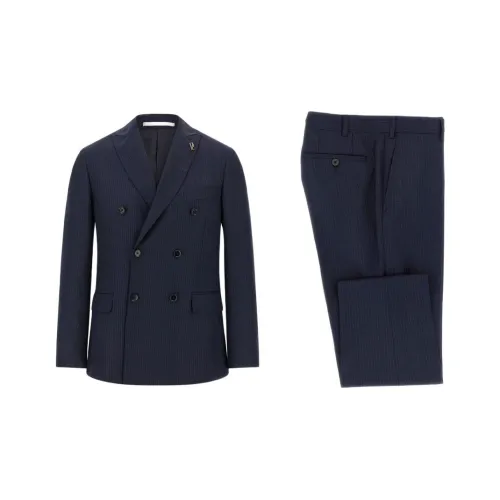 PAL ZILERI Синий Мужской Деловой костюм