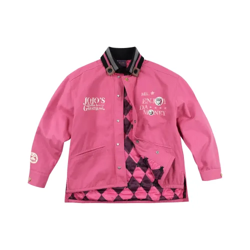 MR.ENJOYDA MONEY JoJo's Bizarre Adventure Collaboration Розовый Унисекс Куртки