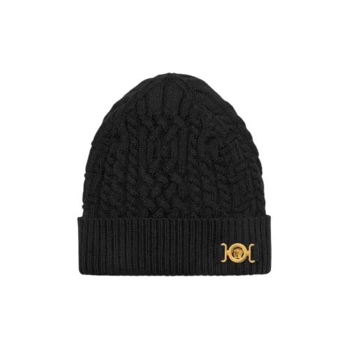 VERSACE Greca Шерсть Бини Мужской 1B000 Черный