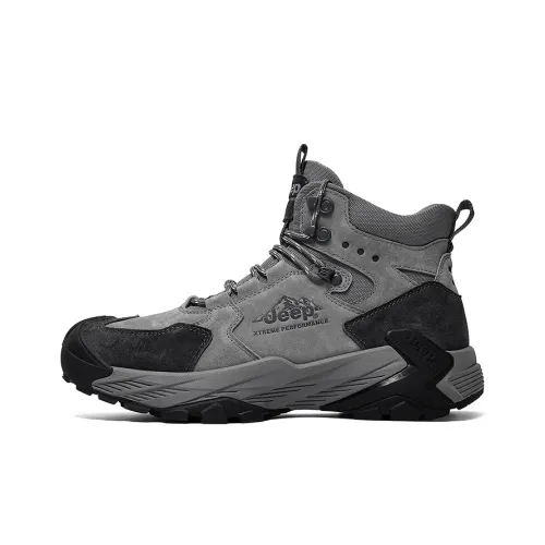 Jeep Устойчивая к истиранию высокая обувь для альпинизма и походов Мужская