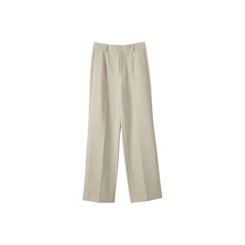 Late White Овсяный Женские Повседневные Брюки