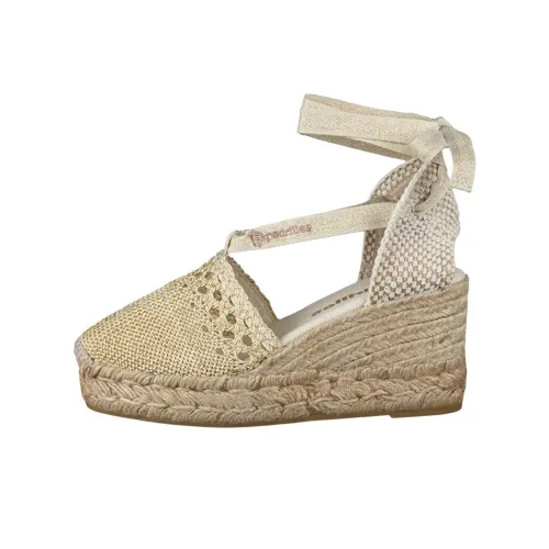 Эспадрильи Valenciana ARTE Клиновидный каблук 7 см Женские Серый Коричневый