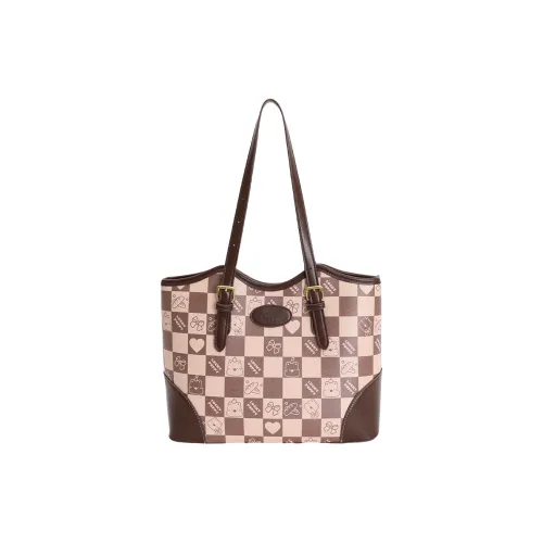 ResNonverba ПУ (полиуретан) Сумка через плечо Стандартная Женская Кофейного цвета