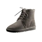 Серые высокие кеды