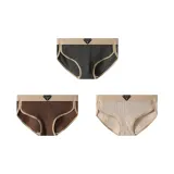 [100% cotton, Breathable] Темно-серый + Темно-кофейный + Светло-серый (3 упаковки)