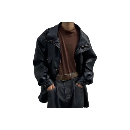 PVPVPV Черный Унисекс Кожаные куртки