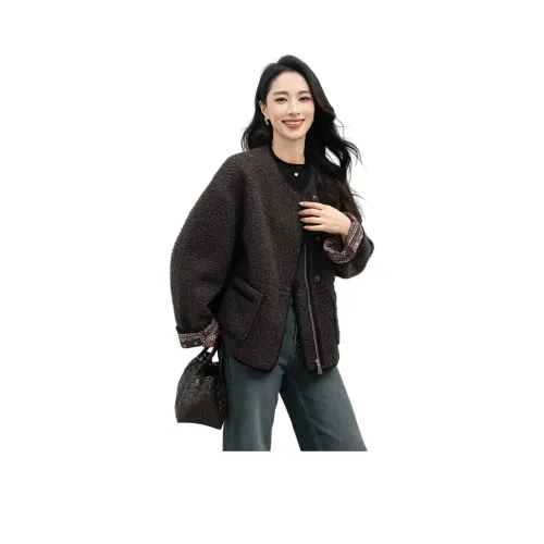 XIAFANNI Осенне-зимний бархат Feel пальто женское