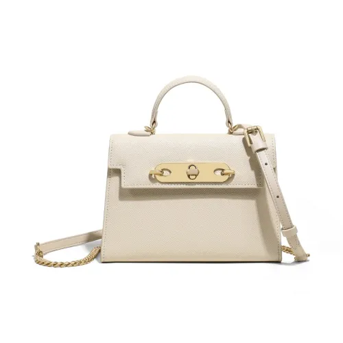 Younger Song Коровья кожа Сумка Kelly Сумка Обычный Женская Белая