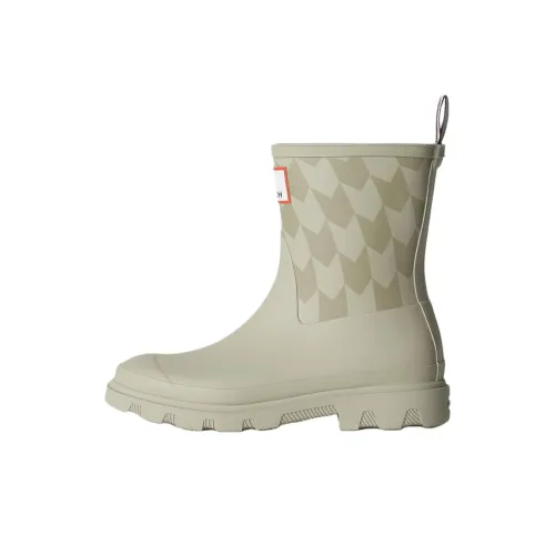 Maison Kitsune Hunter Коллаборация Chevron Downpour Резиновые сапоги Унисекс Зеленый