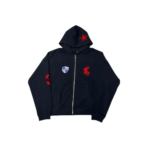 YICHEN Темно-синий синий унисекс свитшоты