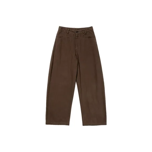 COUNTRY MOMENT Кофейный Унисекс Повседневные Штаны