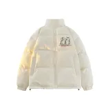 Белый хлопковый пуховик