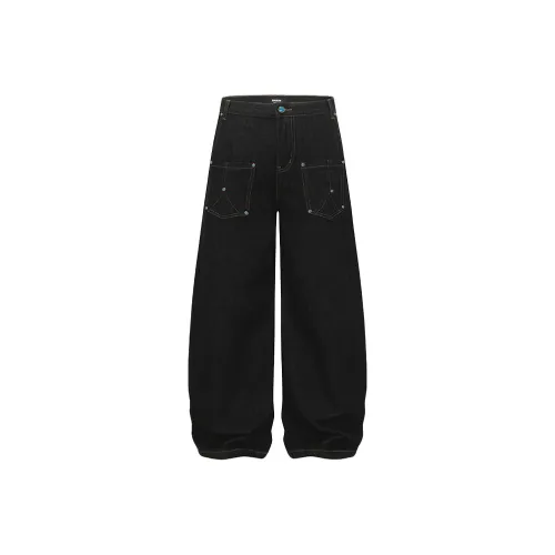 YICHEN Оригинальные джинсы из денима синие унисекс