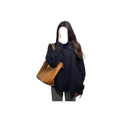 Mu Qingqing Темно-синий [Высокое качество EDITION] Женский Трикотаж