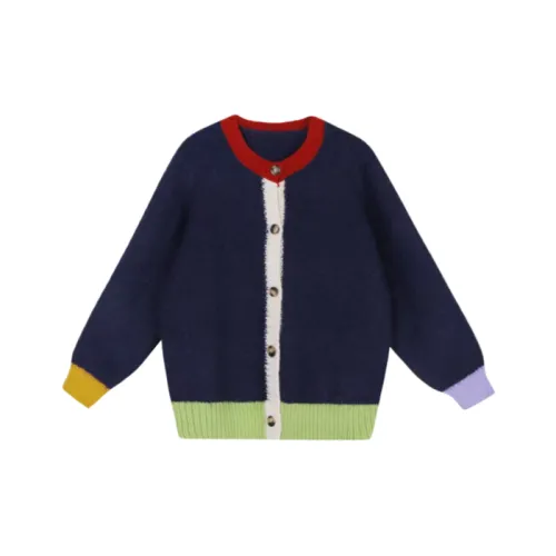 Wang Leshi Темно-синий женский трикотаж