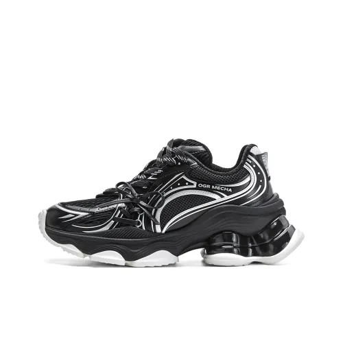 OGR Low Top Черные Женские массивные кроссовки