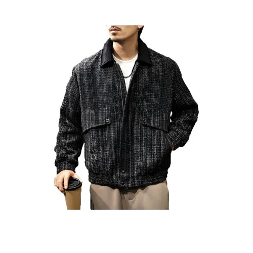 LUJIEBANG Черный Серый Цвет Мужские Куртки