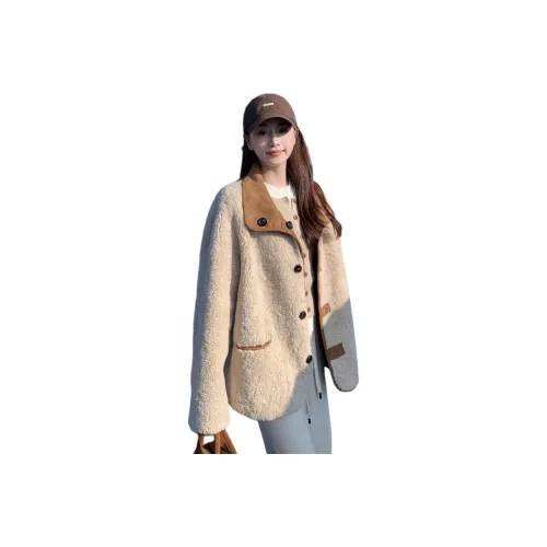 MEXICAN Экрю Женские Бархатные Куртки