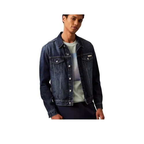 Calvin Klein Джинсовый синий Мужская Джинсовая куртка