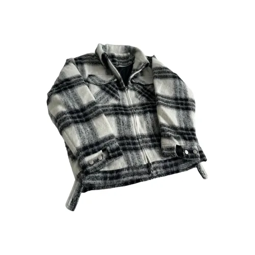 H.V.G.A Черный Белый Клетка Унисекс Пуховики